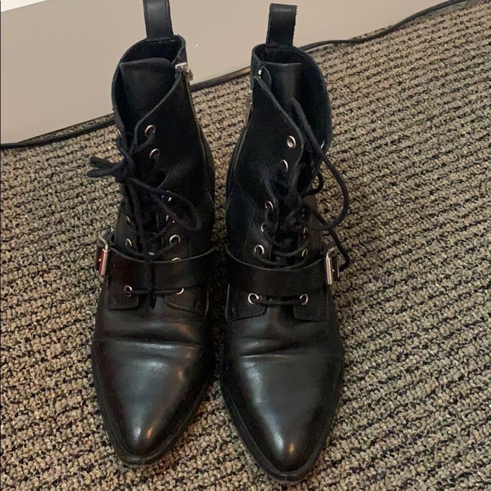 All Saints Black Booties